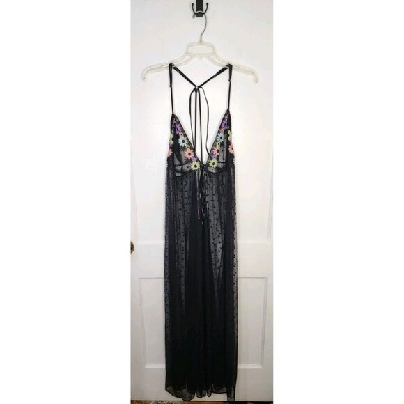Sz 3X (20-22) Savage X Fenty Free Spirit Floral Embroidered Night Slip Rihanna - Picture 1 of 7